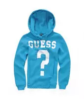 chaqueta hoodie guess mujer pas cher big ask cyan